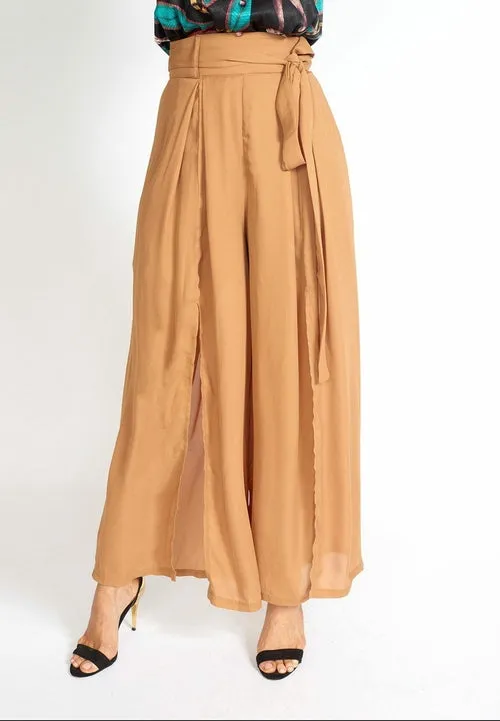 Alessandra Wide Leg Slit Pants