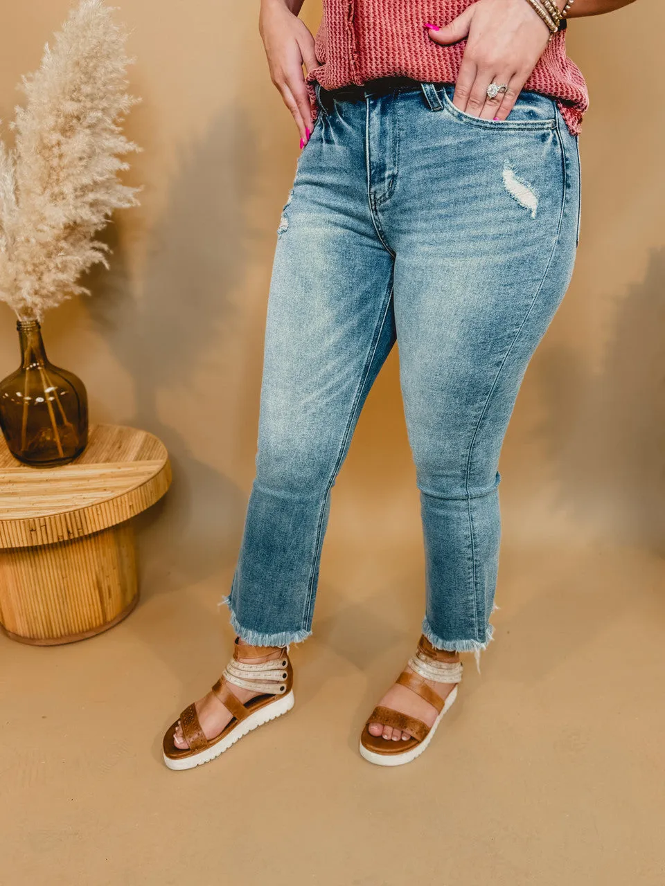 Amber High Rise Kick Flare Jeans by Vervet