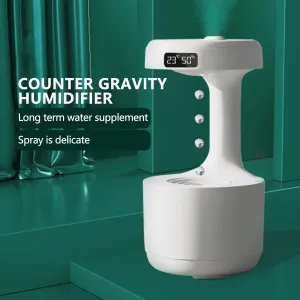 Anti-Gravity Air Humidifier | Water Drop Mist Maker Fogger | Essential Oils Aroma Diffuser