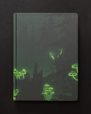 Bioluminescent Mushrooms Dark Matter Notebook