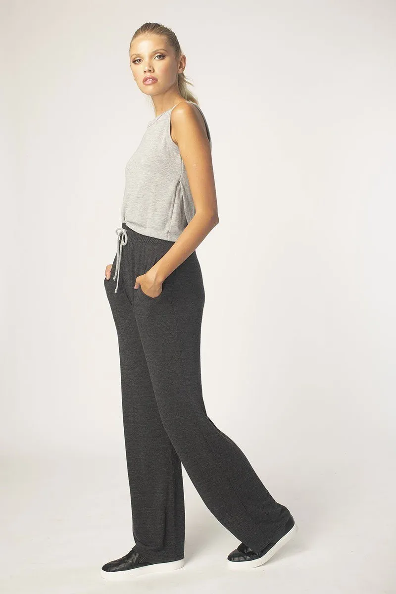 Black Hacci Wide Leg Pants