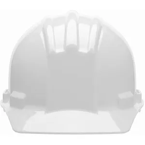 Bullard 51WHR 4pt Ratchet Poly Brow Pad, Standard Series Cap Style w/Rain Trough, White, 1 Each