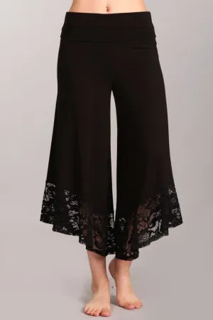 Capri Gaucho Wide Leg Pants