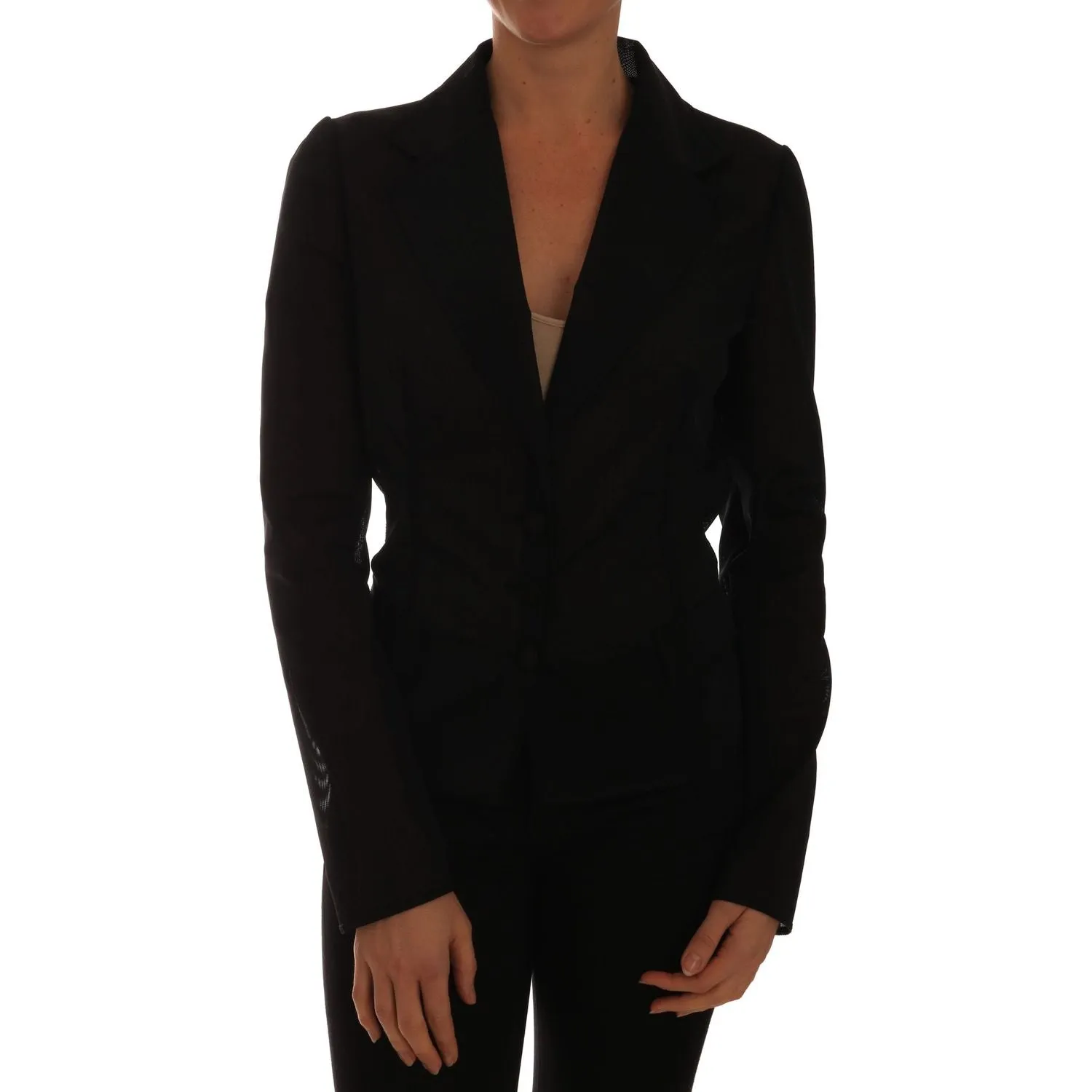 Dolce & Gabbana Semi-Transparent Darkgreen Nylon Blazer