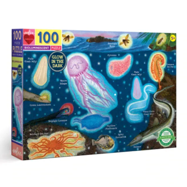 eeboo 100pc puzzle - bioluminescent