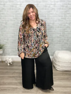 Forever Free Black Wide Leg Pants