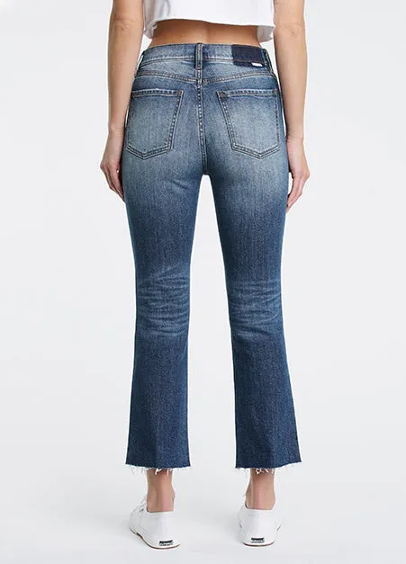 High Rise Crop Flare Snooze Shy Girl Jeans