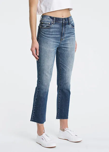 High Rise Crop Flare Snooze Shy Girl Jeans