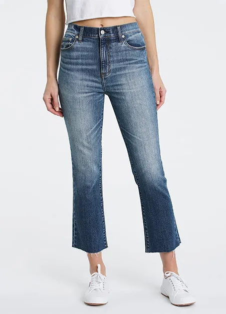 High Rise Crop Flare Snooze Shy Girl Jeans