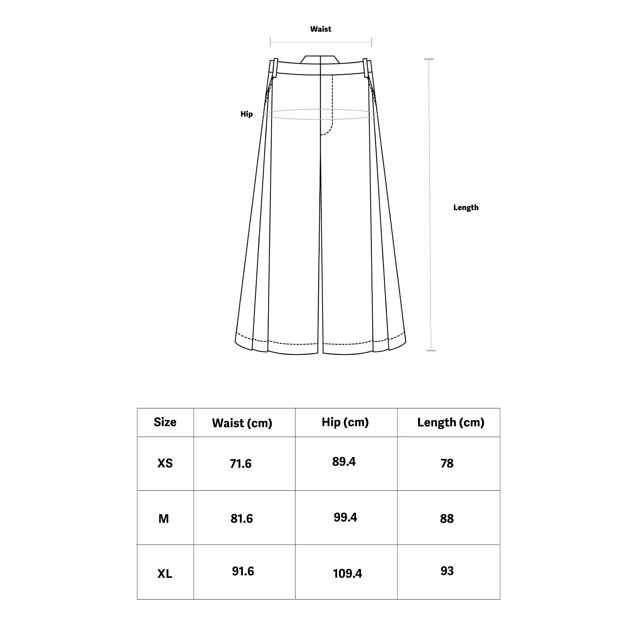 Japanese-style Short Wide-leg Trousers with Back Panel