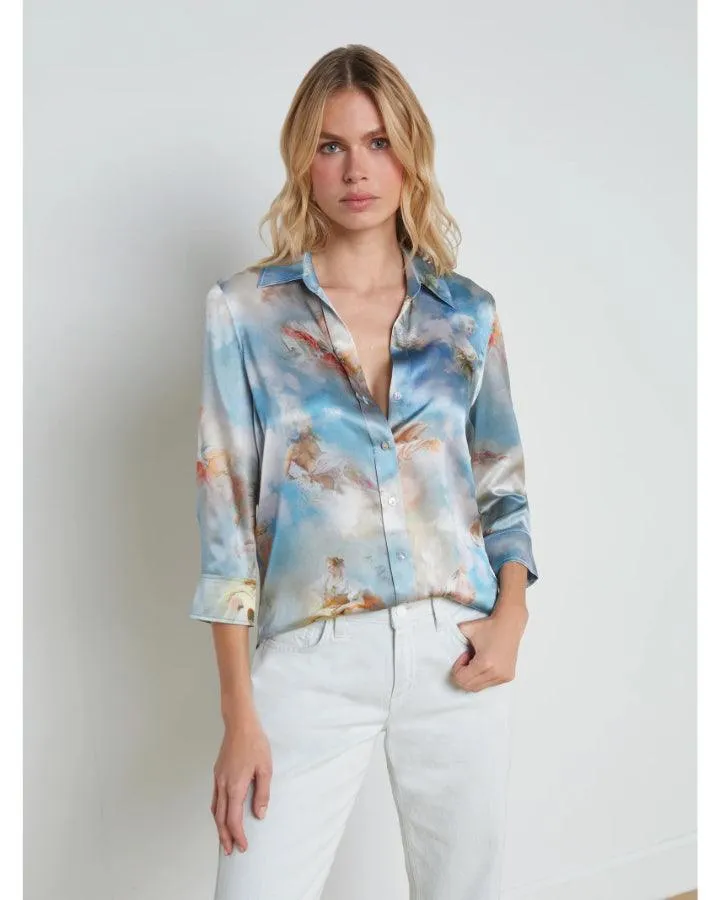 L'Agence Dani 3/4 Sleeve Renaissance Blouse