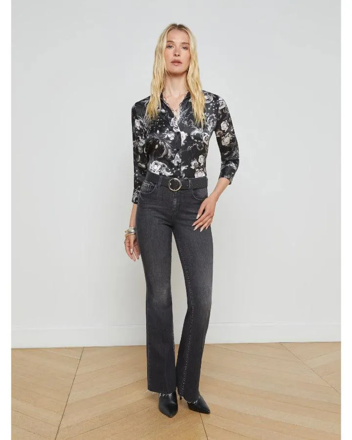 L'Agence Dani Black Zodiac Blouse