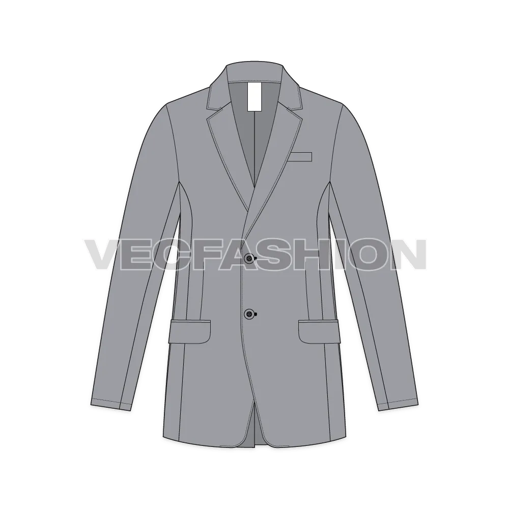 Mens 2 Buttoned Sport Blazer