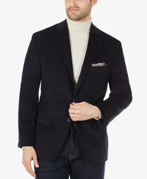 Michael Kors Men's Modern Fit Corduroy Blazer, Blue