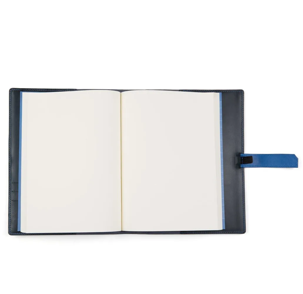 Navy A5 Leather Rapley Journal