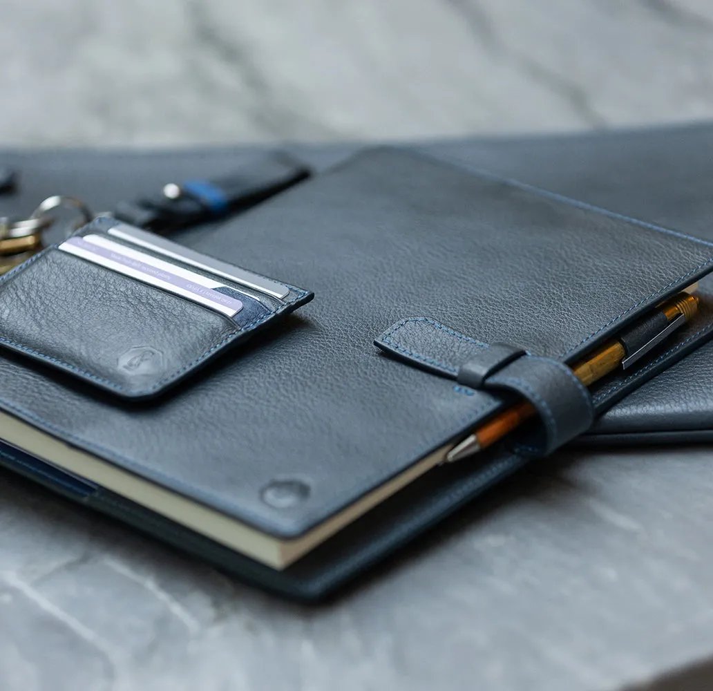 Navy A5 Leather Rapley Journal