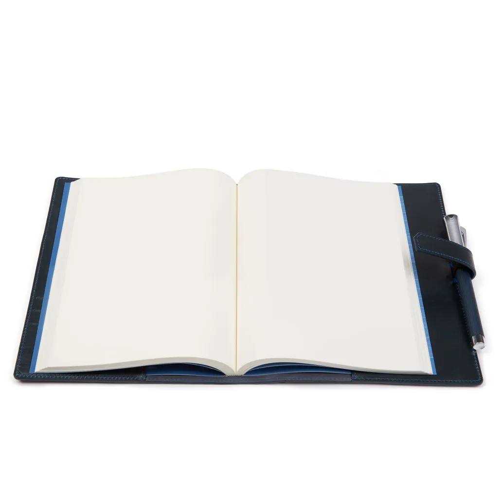 Navy A5 Leather Rapley Journal