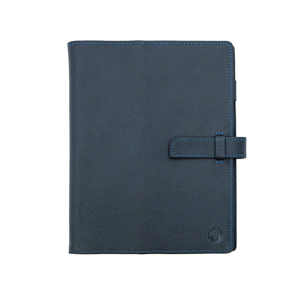 Navy A5 Leather Rapley Journal