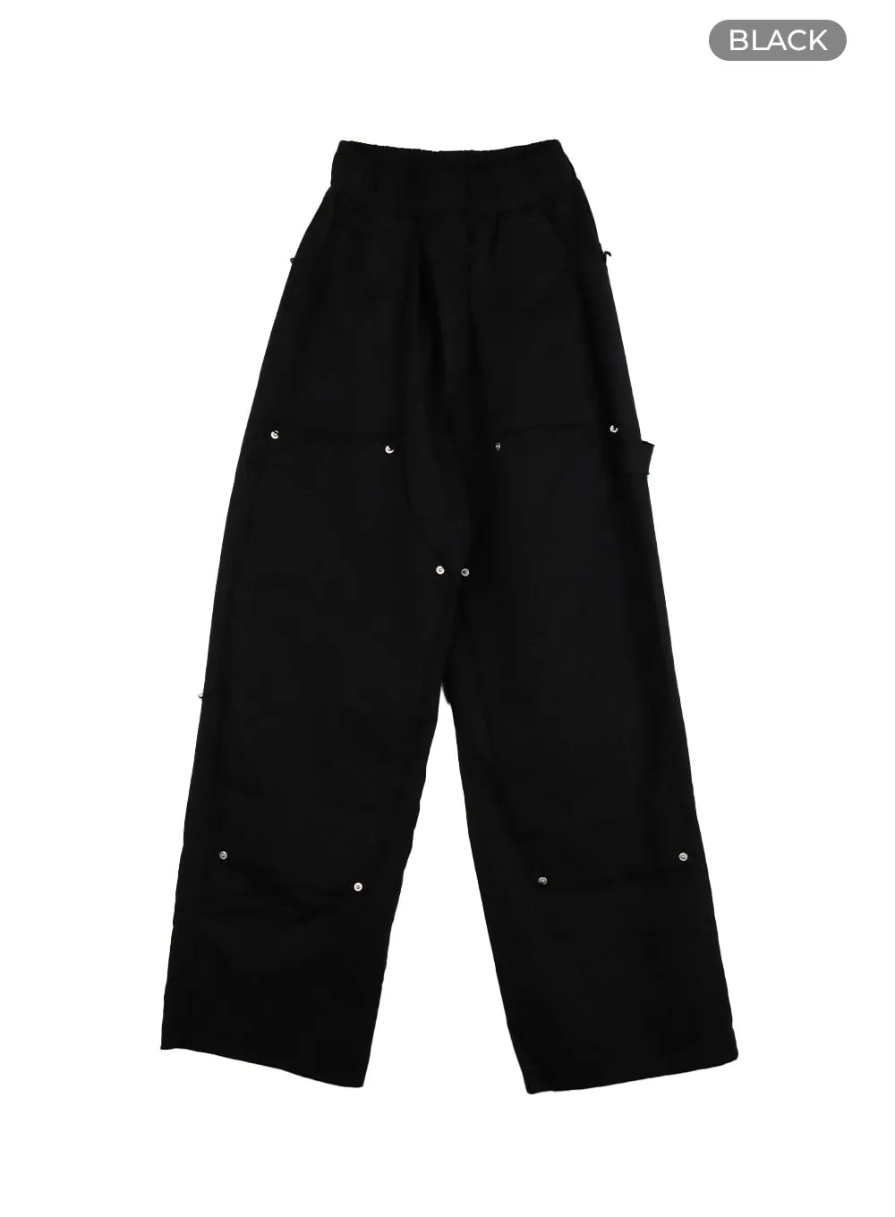 Patched Wide Leg Pants CY420