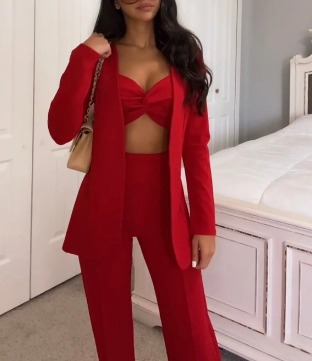 RED BLAZER SET