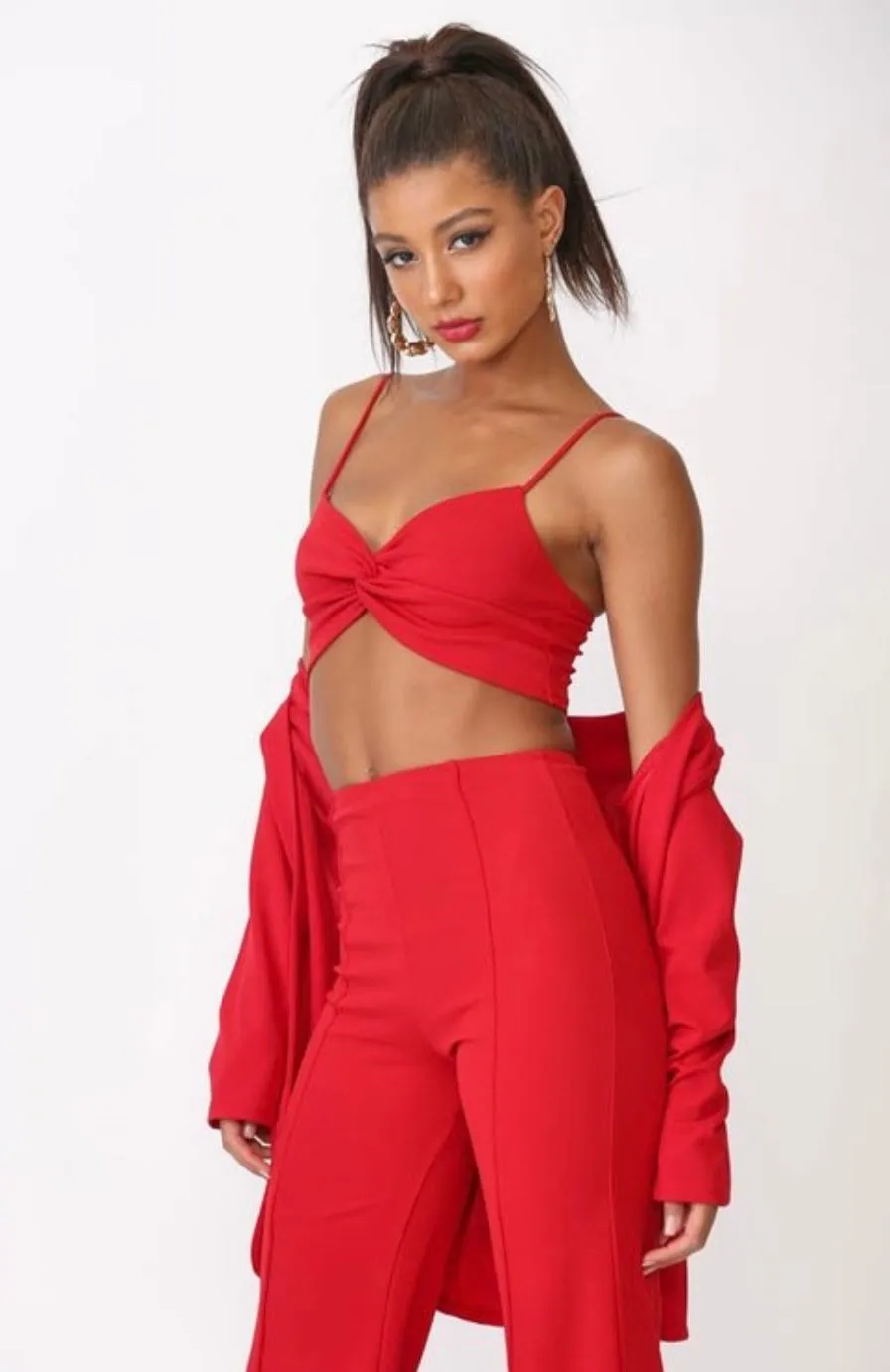 RED BLAZER SET