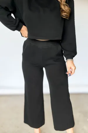 Relaxation Black Wide Leg Pants