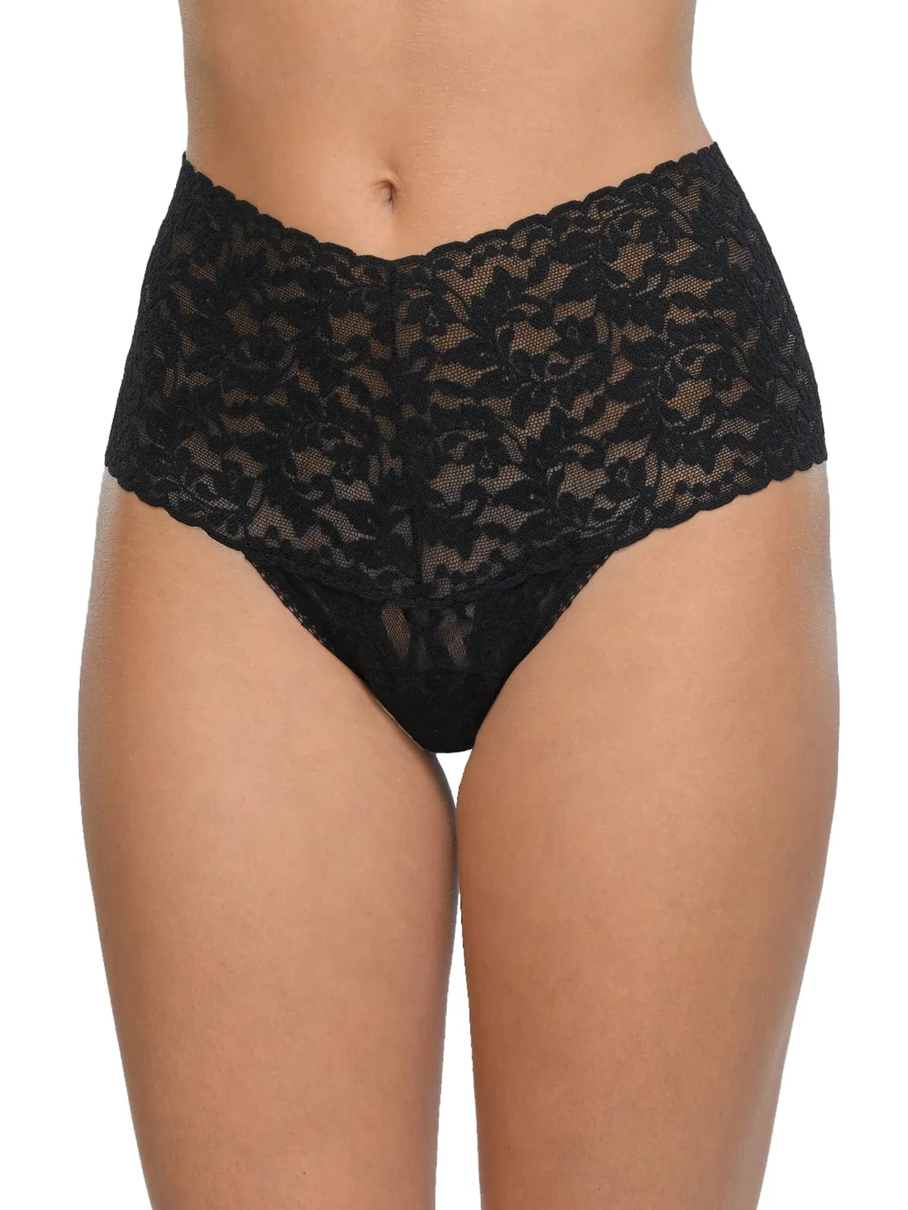 Retro Signature Lace Thong - Hanky Panky