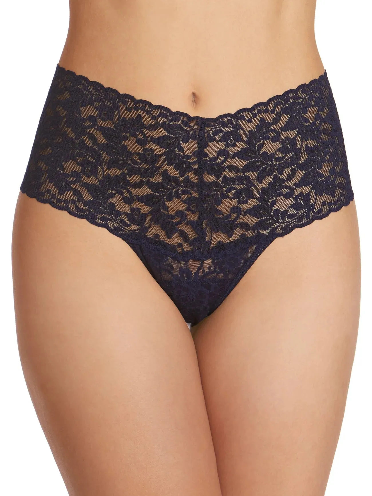 Retro Signature Lace Thong - Hanky Panky