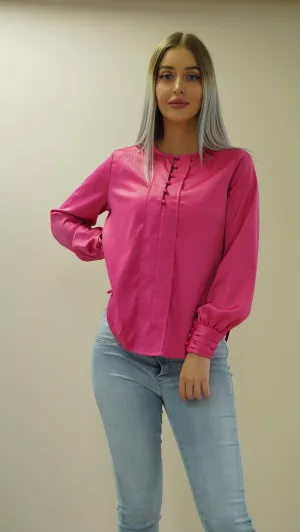 Silk Button Blouse