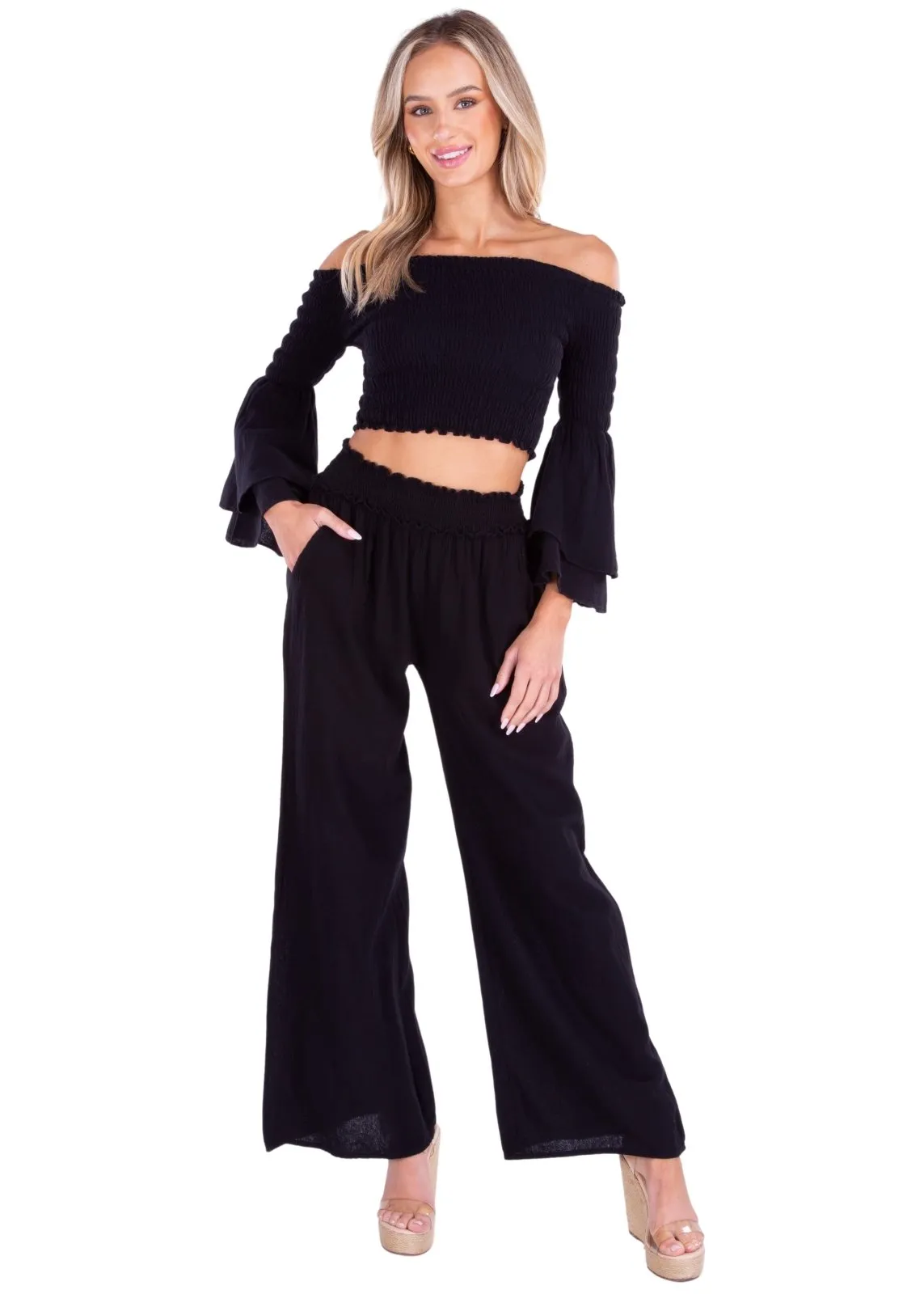 'Soleil' Wide Leg Pants