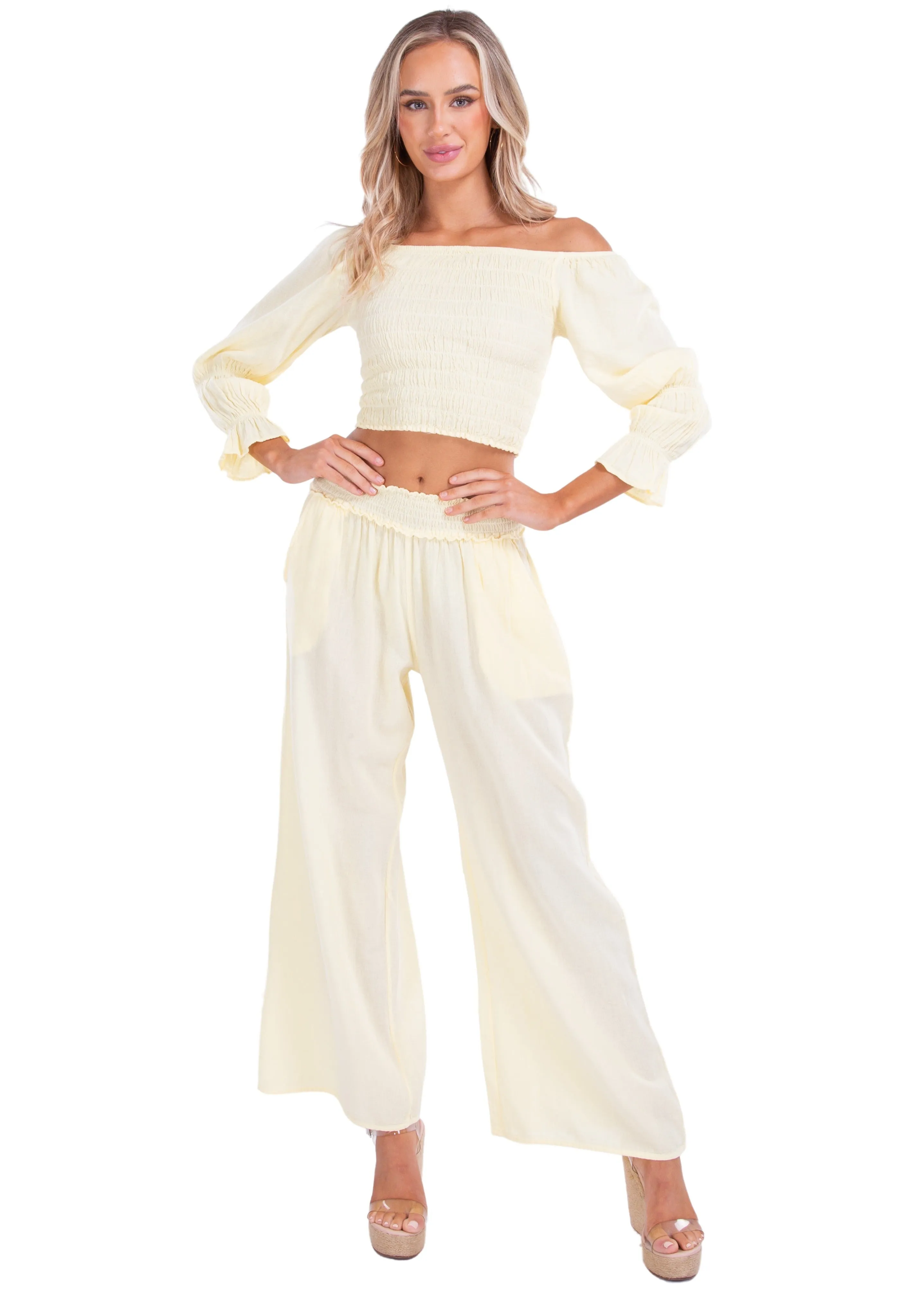 'Soleil' Wide Leg Pants