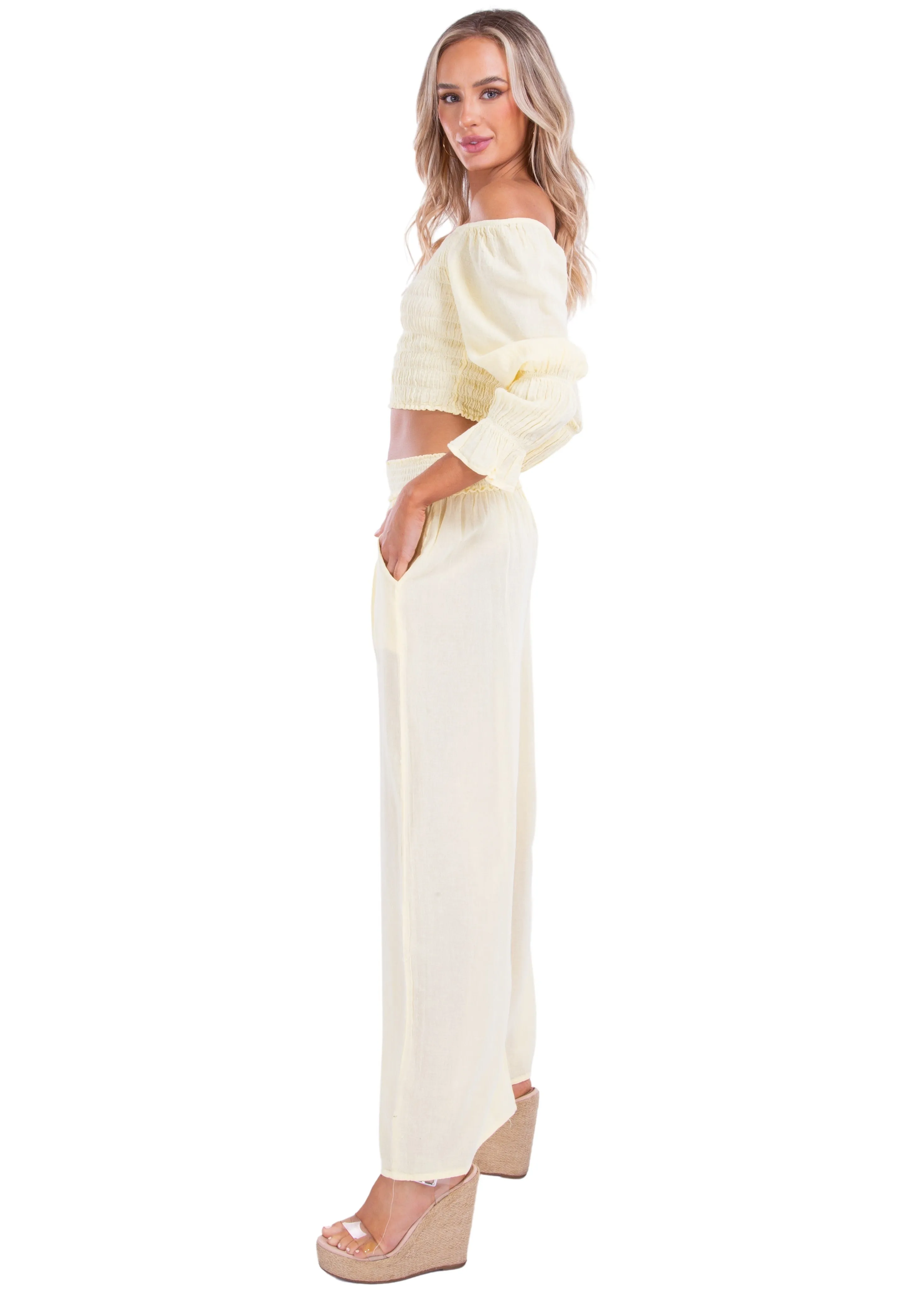 'Soleil' Wide Leg Pants