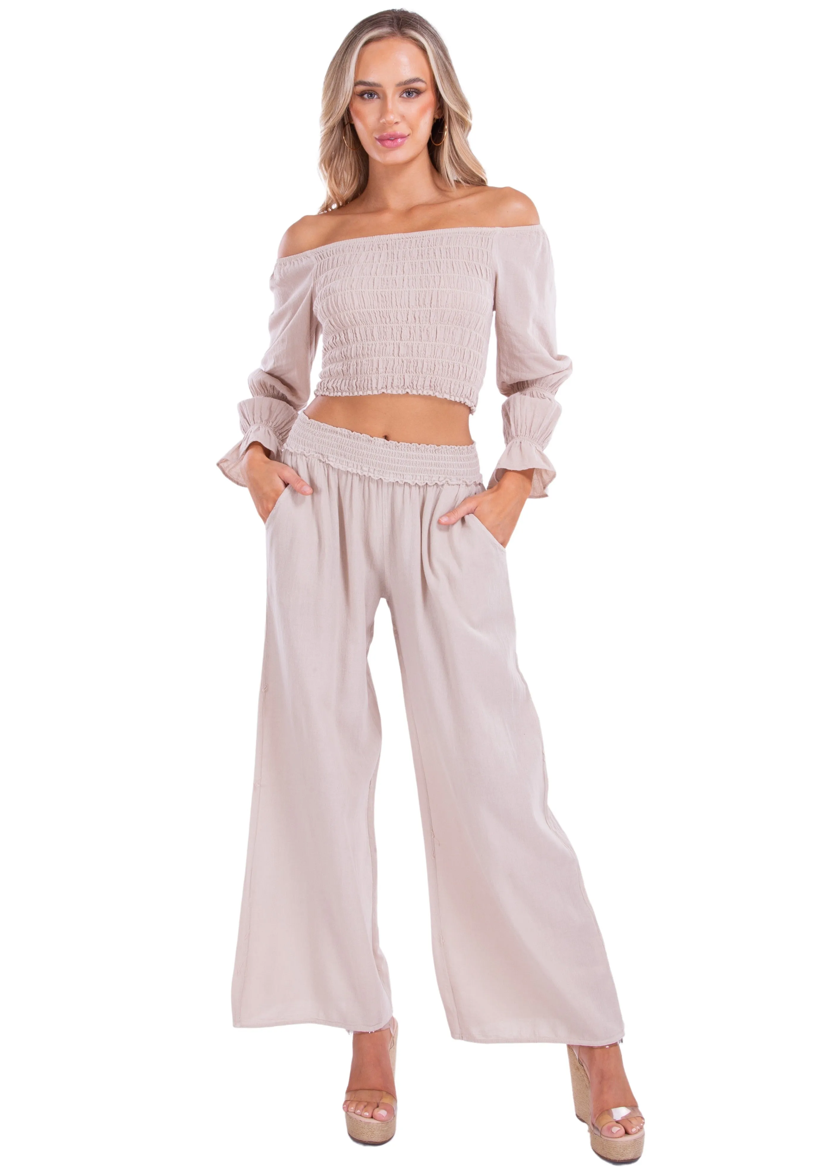 'Soleil' Wide Leg Pants