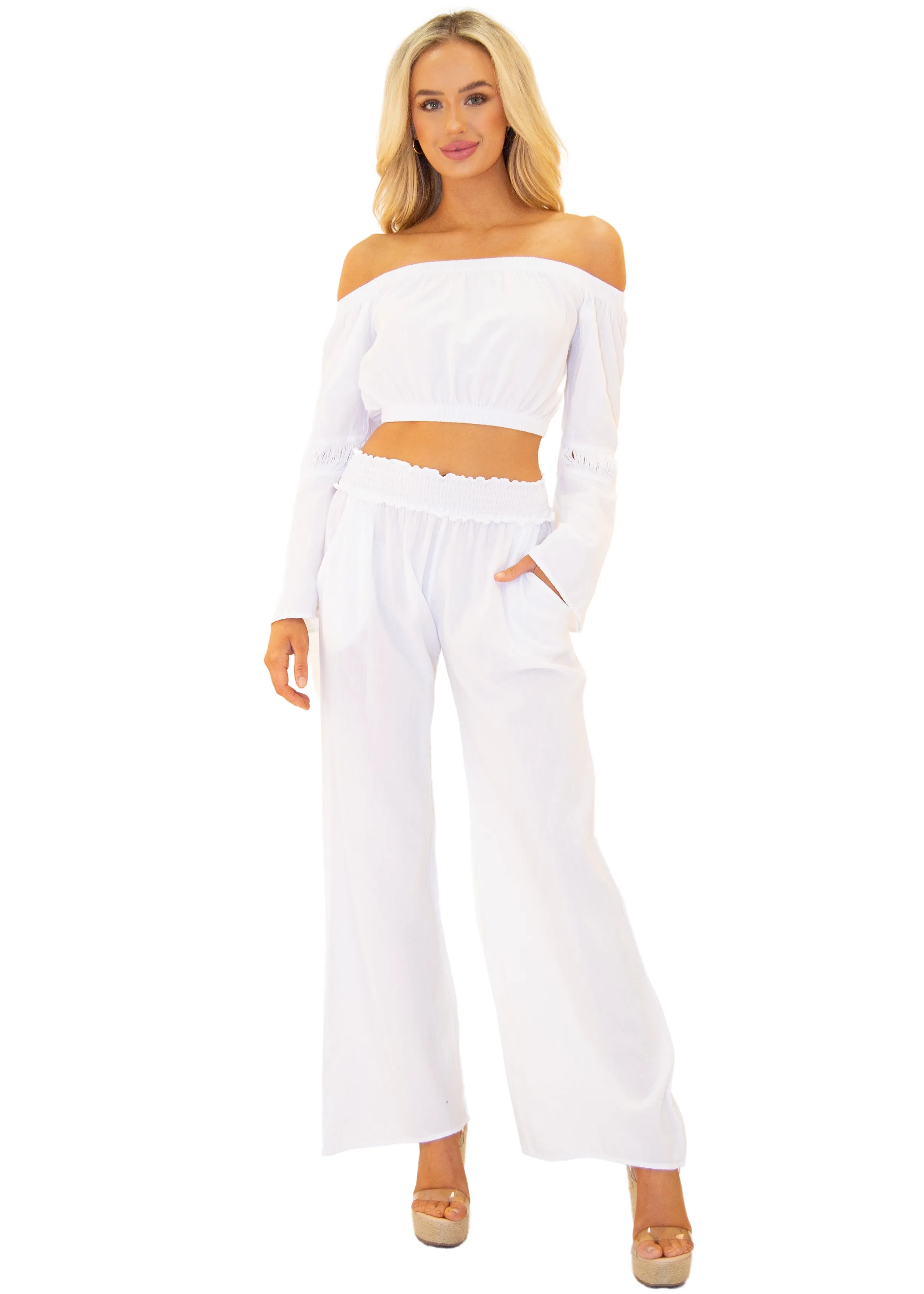 'Soleil' Wide Leg Pants