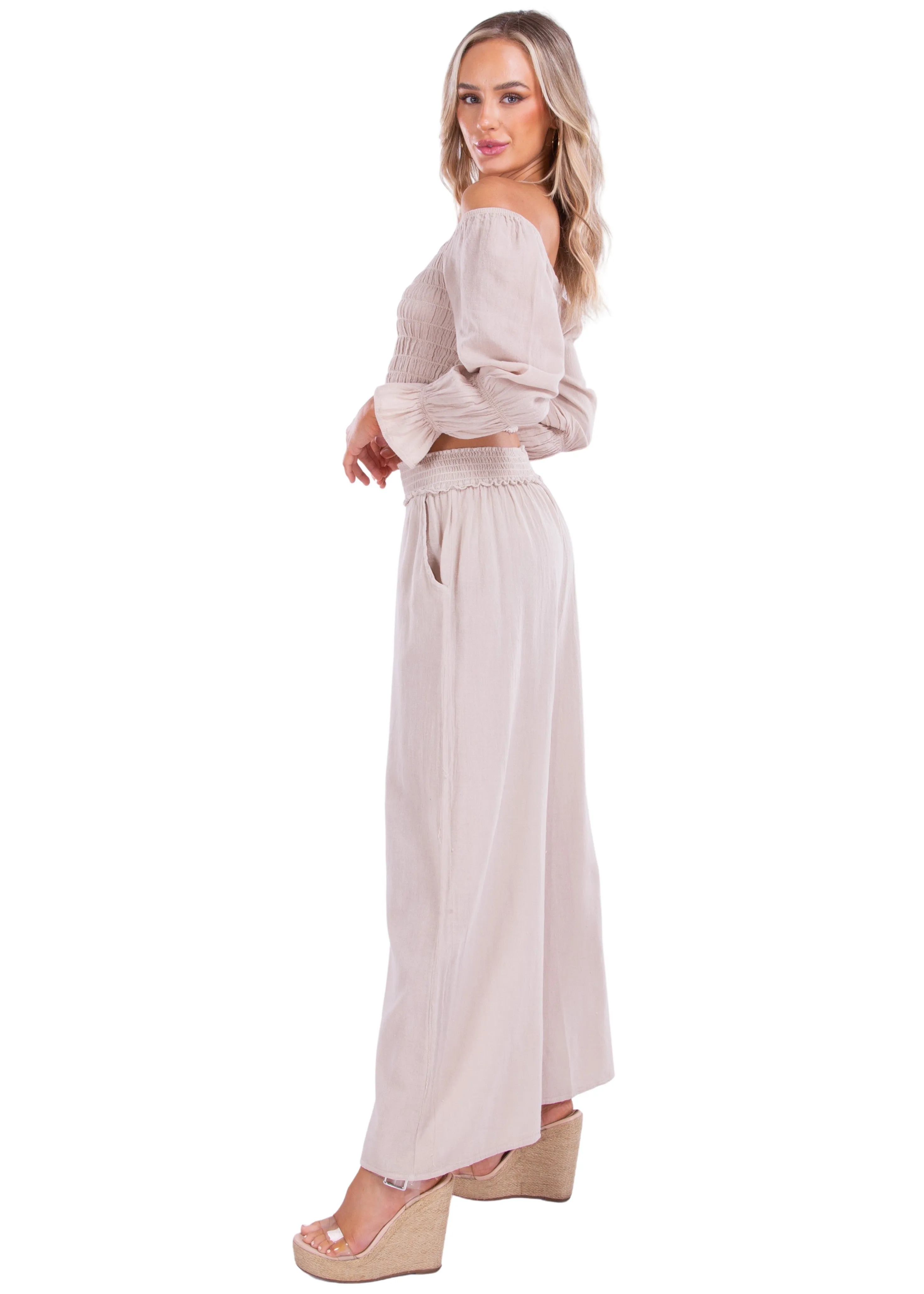 'Soleil' Wide Leg Pants