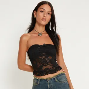 Spring Women Clothing off Shoulder Slim Fit Cropped Lace Inner Match Vest