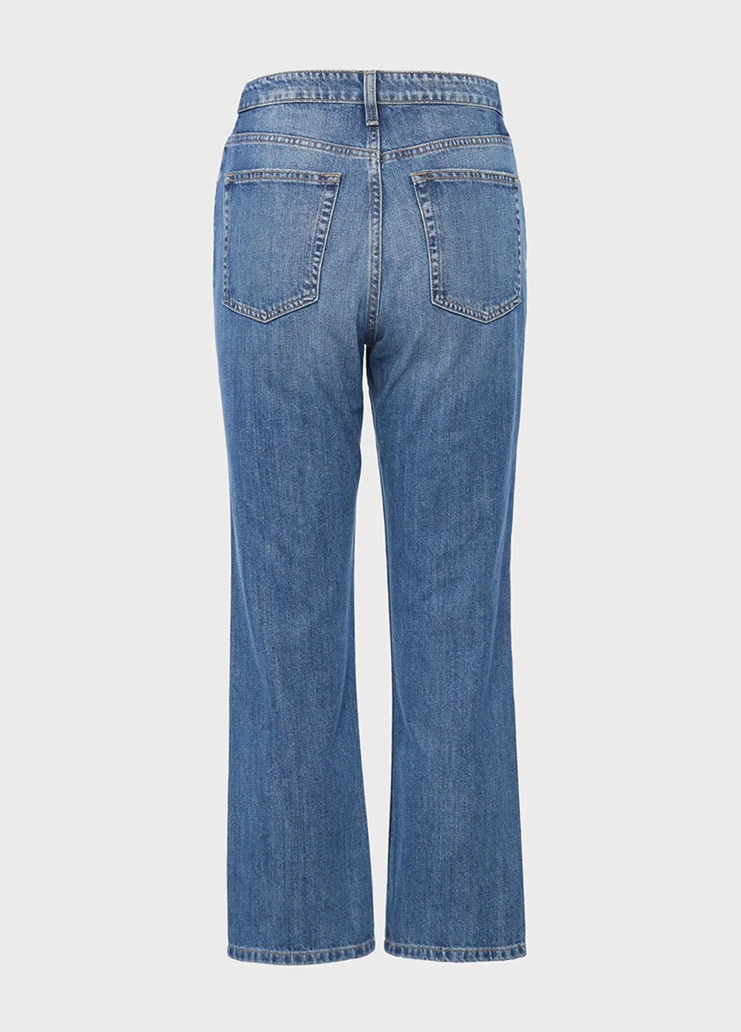 Super High Rise Relaxed Crop Straight Manny Jeans