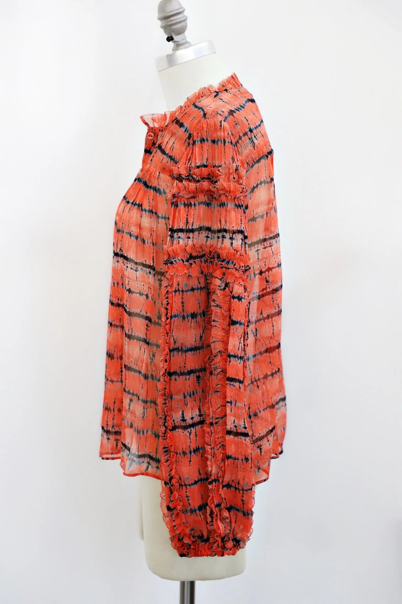 Ulla Johnson - Mari Blouse in Chili Tie Dye