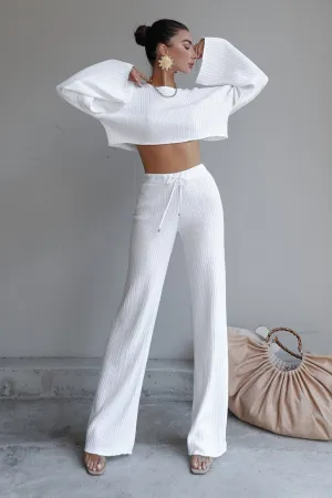 Weaver off white top and pants (sold as separates)