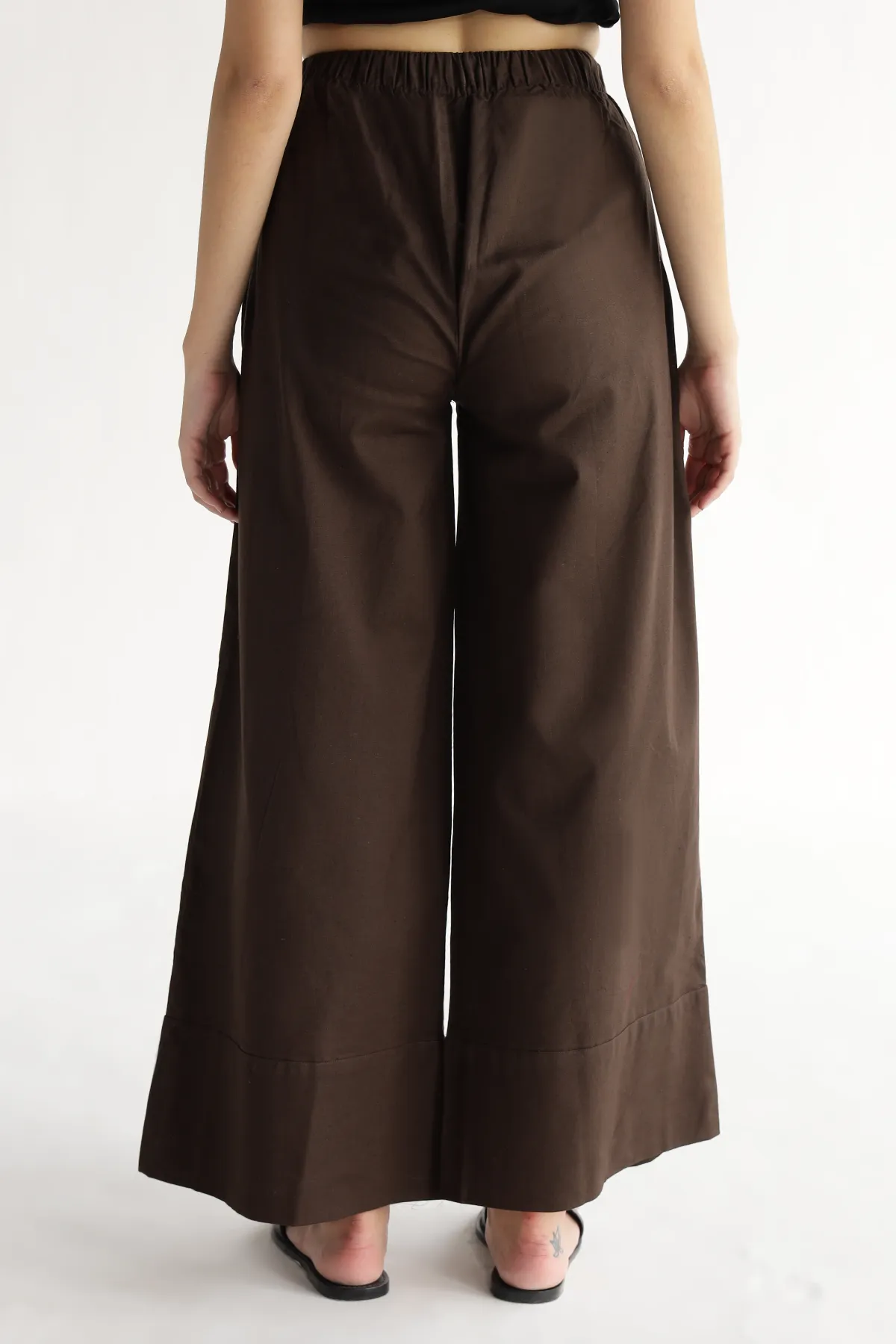 Wide-Leg Pants : Cocoa