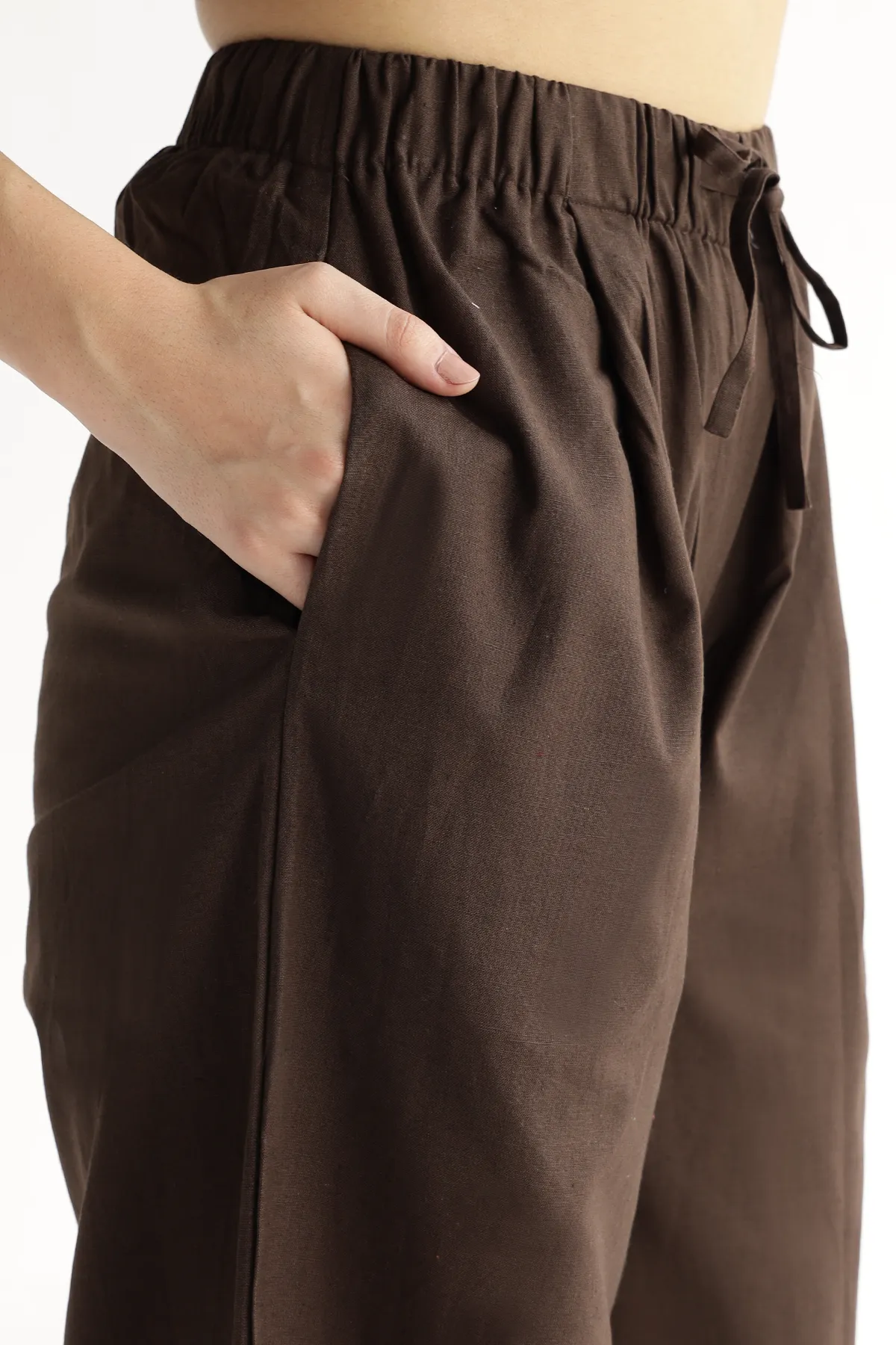 Wide-Leg Pants : Cocoa