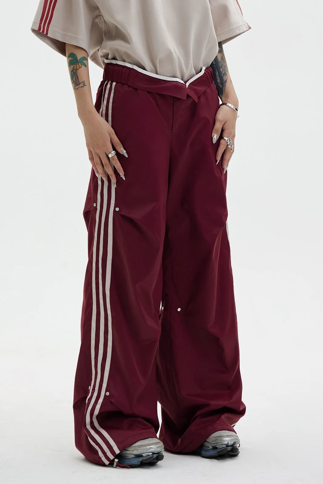 Wide Leg Sideline Casual Pants