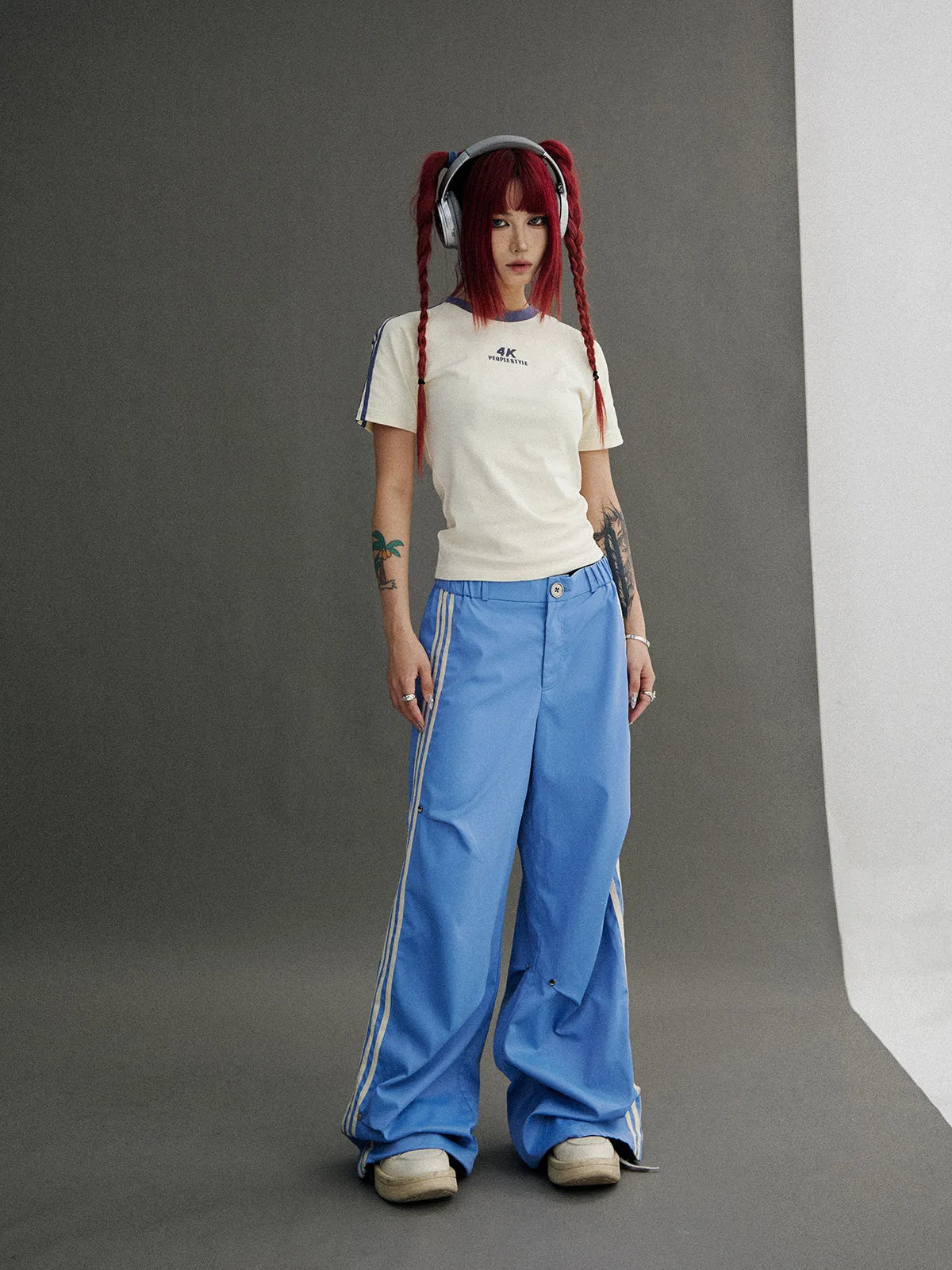 Wide Leg Sideline Casual Pants