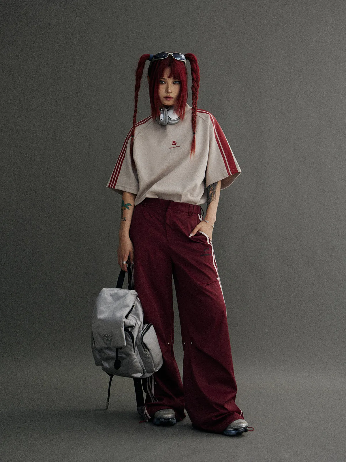 Wide Leg Sideline Casual Pants