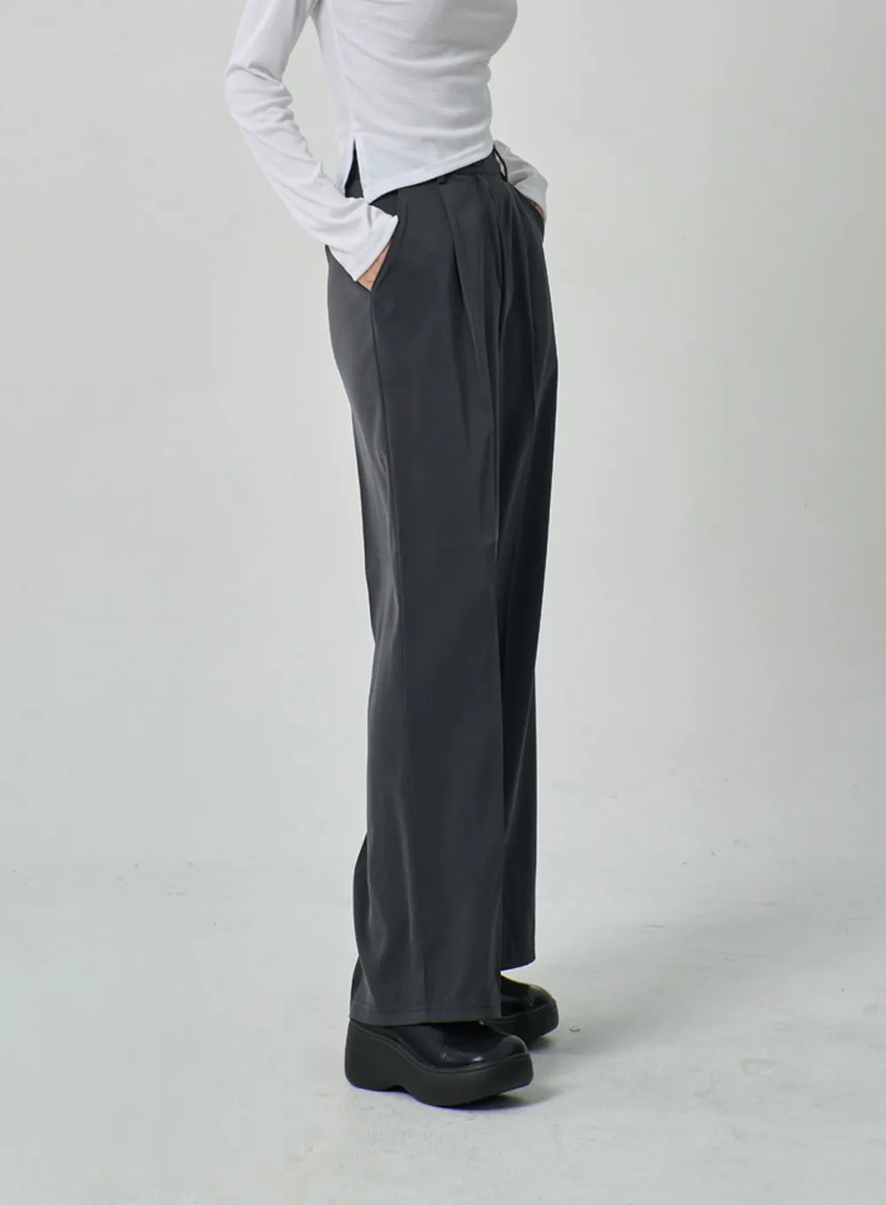 Wide Leg Tailored Pants IF315