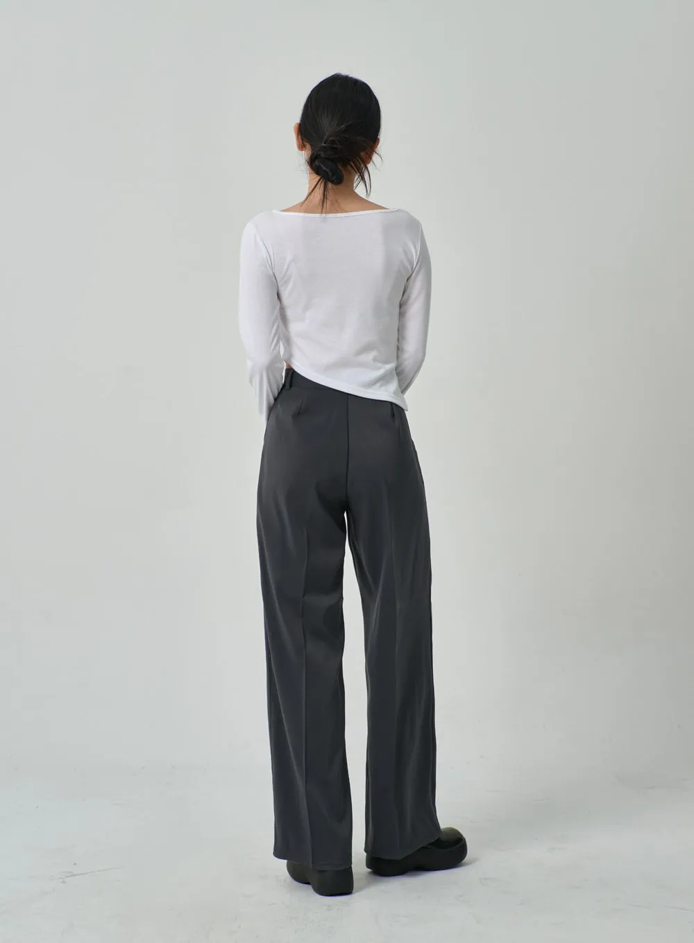 Wide Leg Tailored Pants IF315