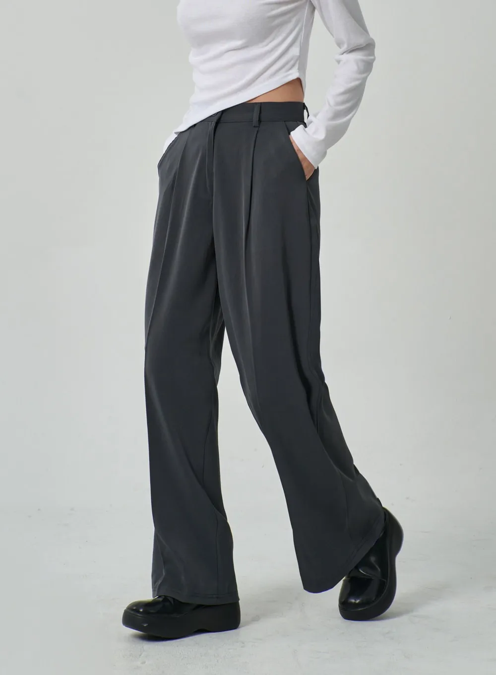 Wide Leg Tailored Pants IF315