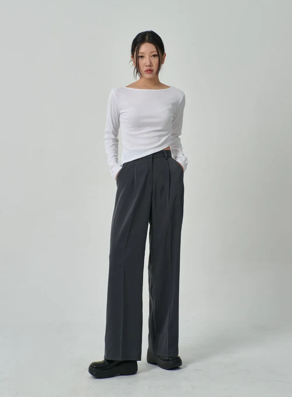 Wide Leg Tailored Pants IF315