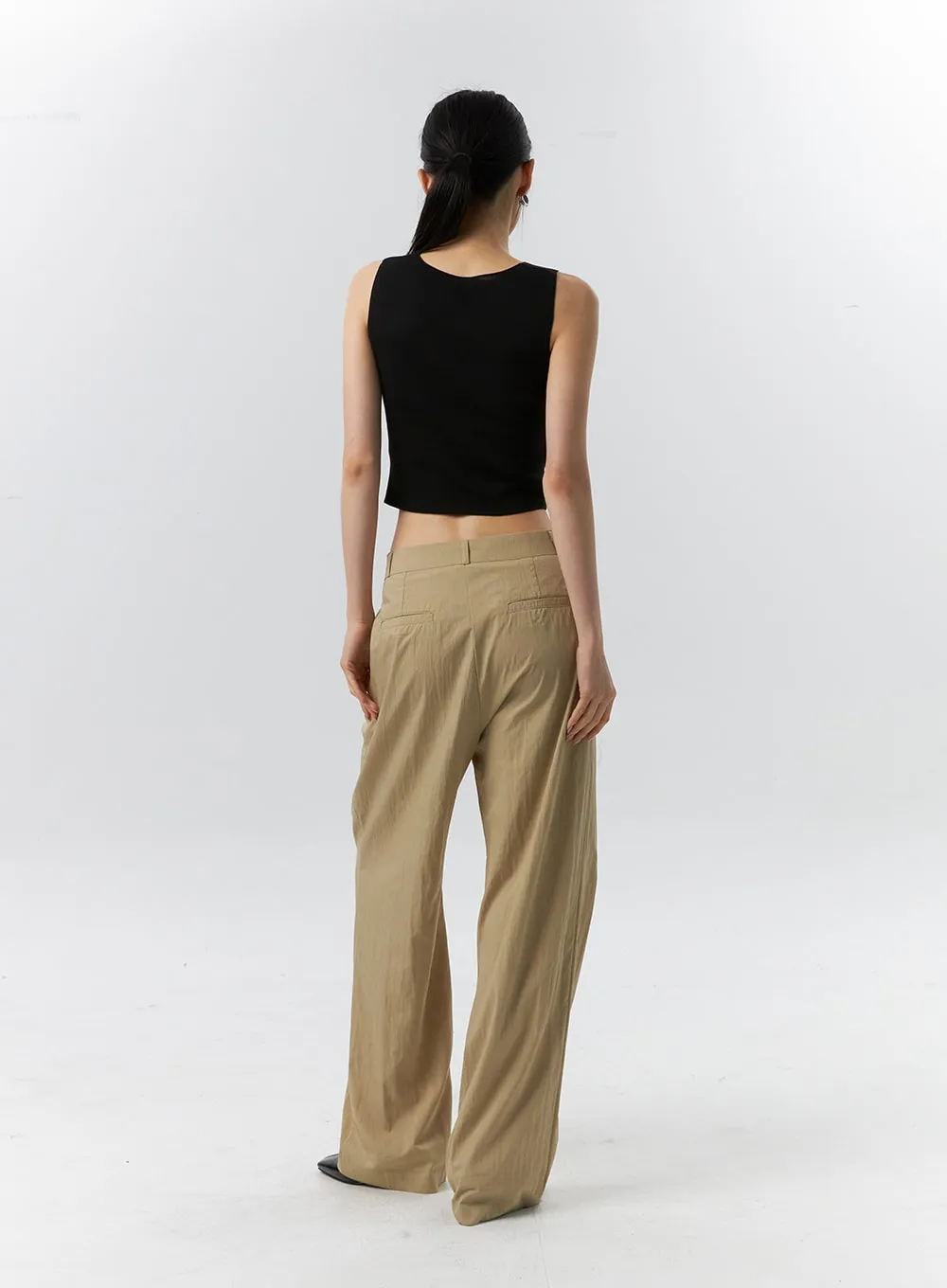 Wide Leg Tailored Pants IL321