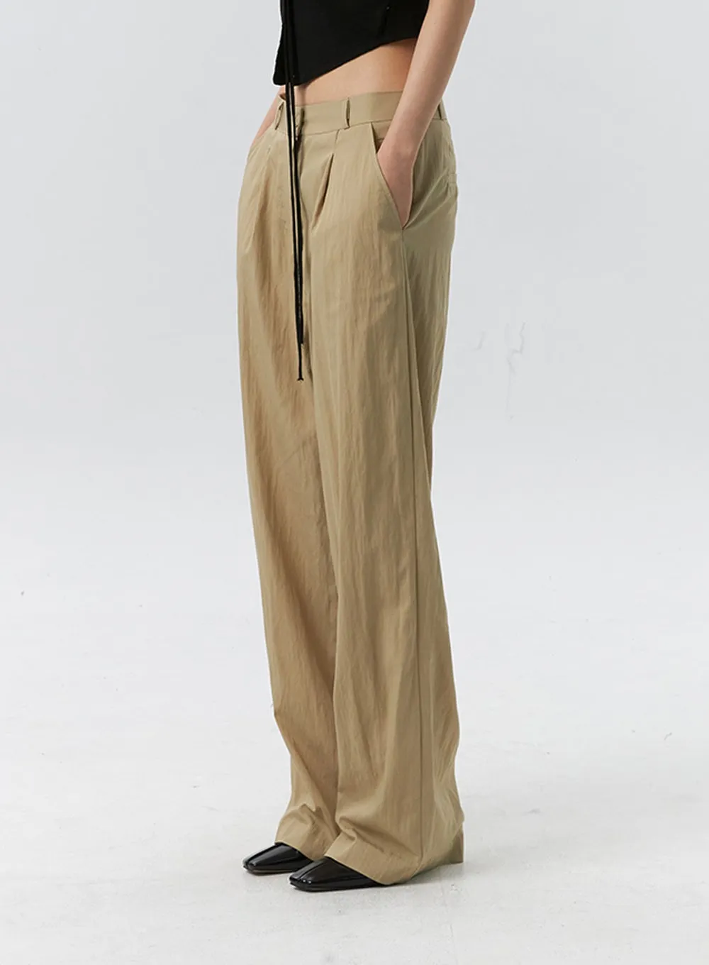 Wide Leg Tailored Pants IL321